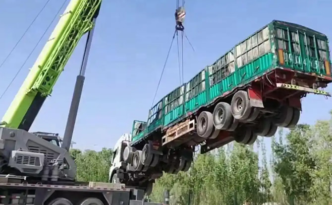 道外区道路脱困救援案例